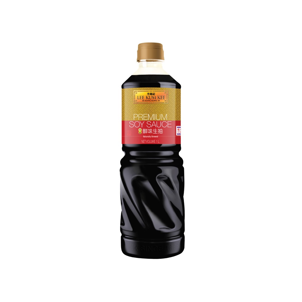 Lee Kum Kee Premium Soy Sauce 1L with FREE Japanese Style Soy Sauce 1L