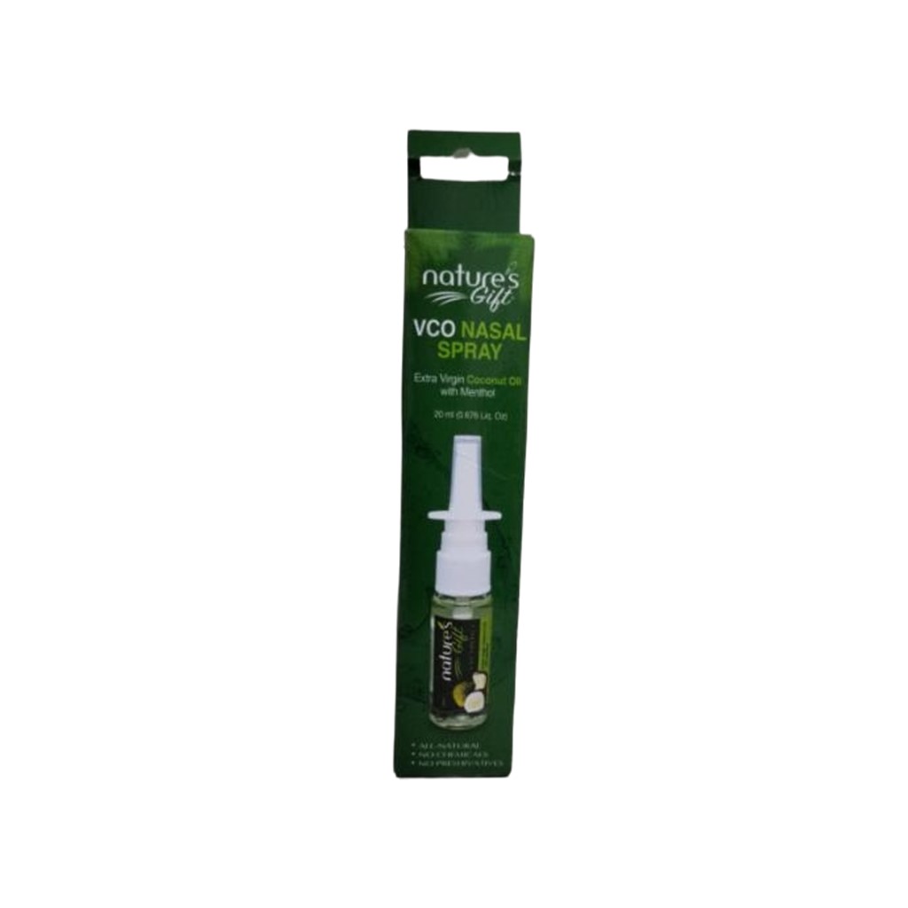 Nature's Gift Extra Virgin Coconut Oil with Menthol Nasal Spray 20ml